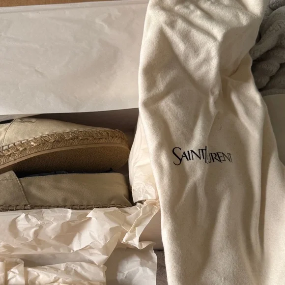 Saint Laurent Men's Beige Loafers